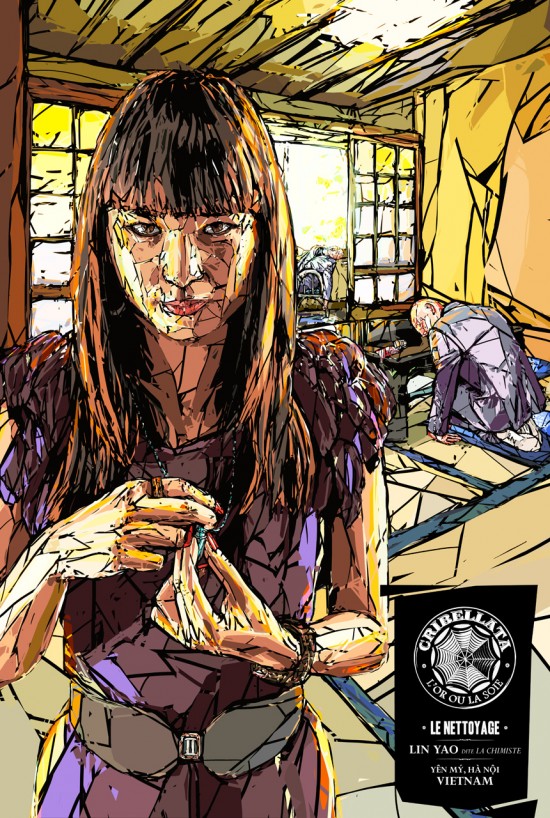 “Cribellata” – Mafia illustrations by Cros2 CRIBELLATALENETTOYAGE550x818 “Cribellata” – Mafia illustrations by Cros2