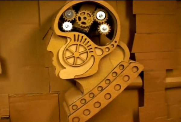 CardboardMechanicsInstallation pic on Design You Trust CardboardMechanicsInstallation Cardboard Mechanics Installation