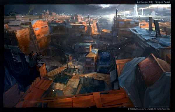 ContainerCitySniperPoint014 BRINK Concept Art