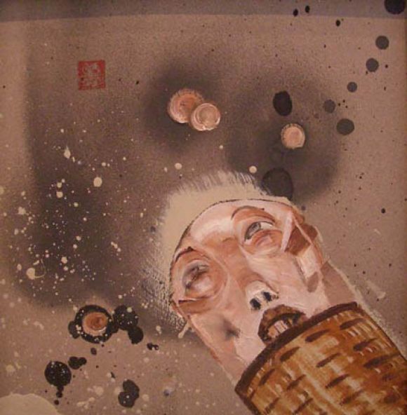 DC16 David Choe: Oil on Cardboard