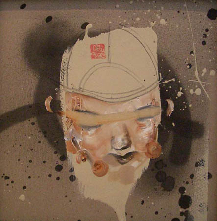 DC18 David Choe: Oil on Cardboard