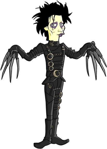 EdwardScissorhands the simpsons plagiarizes celebrities