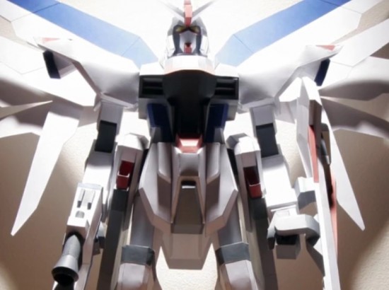 FreedomGundamPaperToy1550x410 pic on Design You Trust FreedomGundamPaperToy1550x410 Freedom Gundam PaperToy 4 ft high !