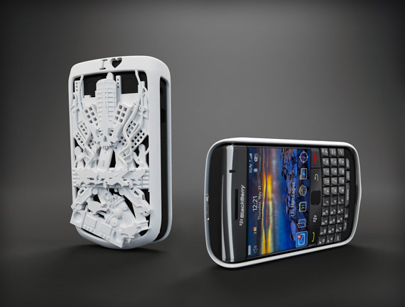 FreedomOfCreation Iheartdowntown SamAbbott A preview of Freedom Of Creations 3D printed Blackberry cover designs
