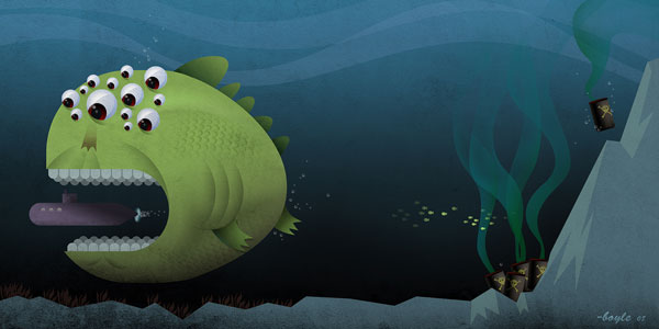 GiantMutantFish Giant Mutant Killer Creatures Attack!