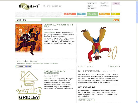 IspotscreengrabDYT pic on Design You Trust IspotscreengrabDYT TheIspot Art News blog redesign goes live