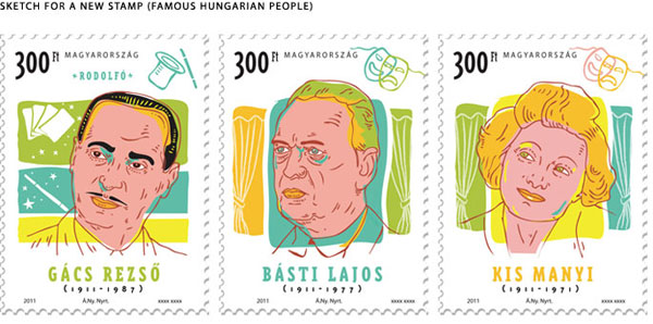 JELES2 01 pic on Design You Trust JELES2 01 Sketch for new Stamp. (Hungarian Post) |theme: Hungarian famous people|