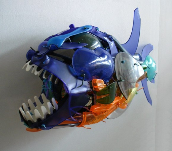 Jaws13s580x511 Sayaka’s recycled sculptures