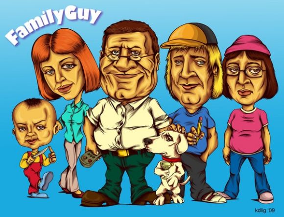 KristyAnneLigonessFamilyGuyPortraits1 pic on Design You Trust KristyAnneLigonessFamilyGuyPortraits1 Kristy Anne Ligones’s Family Guy Portraits