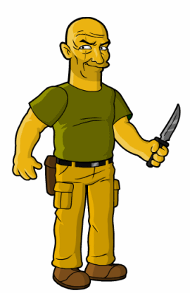 LOSTLocke the simpsons plagiarizes celebrities