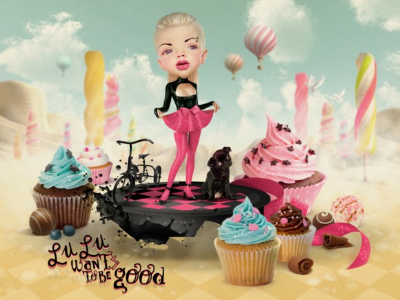 Lulu wallpapr 2 pic on Design You Trust Lulu wallpapr 2 Illustrations by Miriam Moshinsky