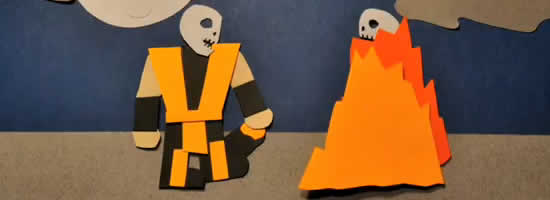 MortalCombatenStopmotionetenPapier Mortal combat on paper and Stop motion