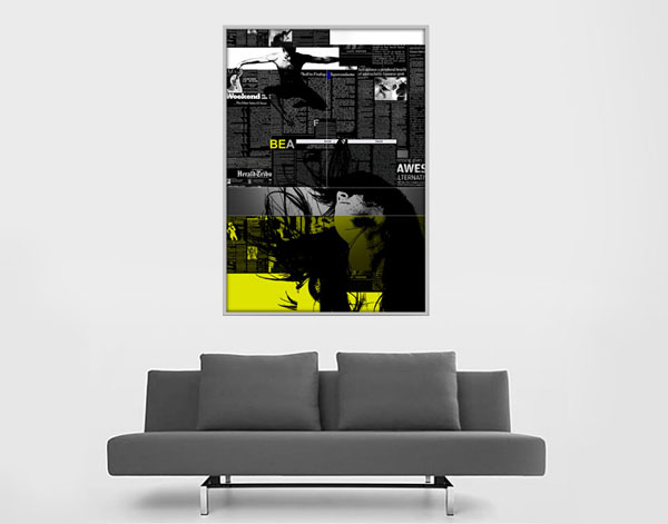 NAXARTFramedPrint Paper Dance by Andre Nax