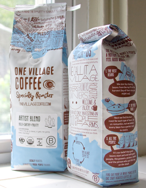 OVC Front New Bags for One Village Coffee