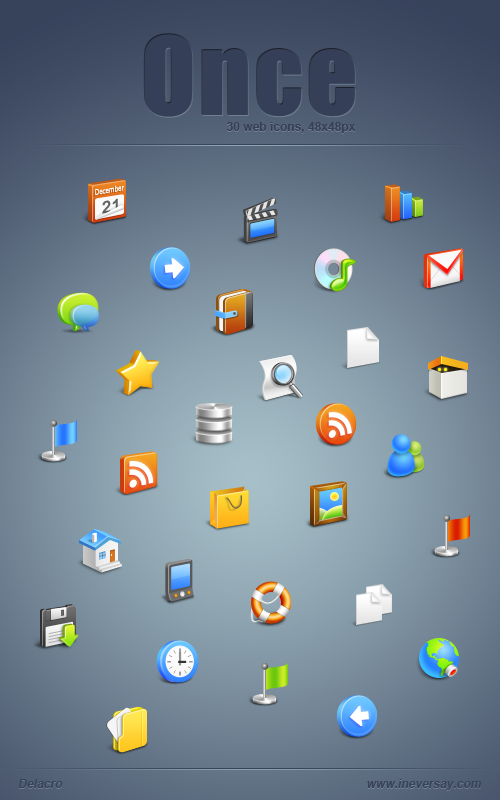 Once by Delacro Beautiful icons