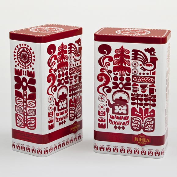 Paulig coffee pic on Design You Trust Paulig coffee Gorgeous Folk Art Inspired Coffee Packaging