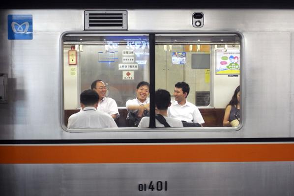 Tokyo Subway passengers