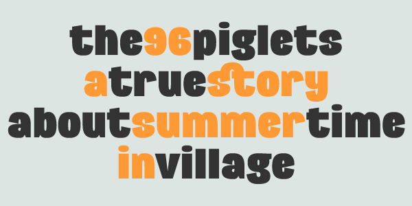 Republica4FThe96piglets pic on Design You Trust Republica4FThe96piglets Font family Republica 4F