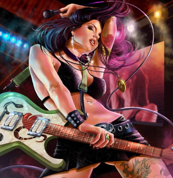 Rockstar by crisdelara04 25 beautiful CG girl’s collection 