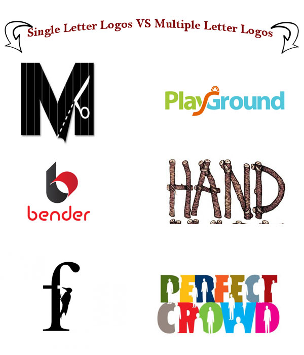 lettered logos. Click here to see all Single VS Multiple Letter Logos