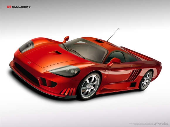 Saleen S7R Vector by p3nx pic on Design You Trust Saleen S7R Vector by p3nx 60 Car Drawings in Vector