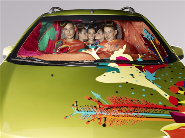 Spark 6 Explosion of designs in dazzling neon colours for new microcar