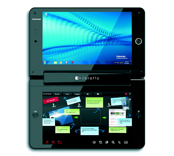 ToshibaLaptop Toshiba Libretto Compact PC With Dual Touch Screen Design