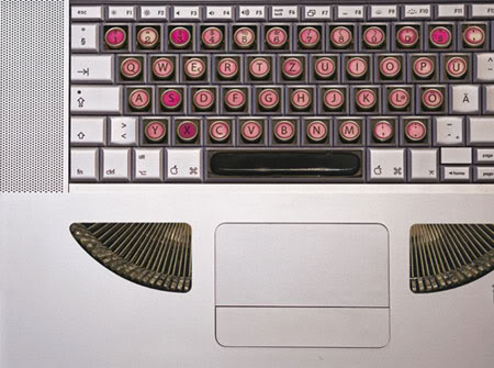 Typewriterstickers1 Transform Your MAC into Old Typewriter