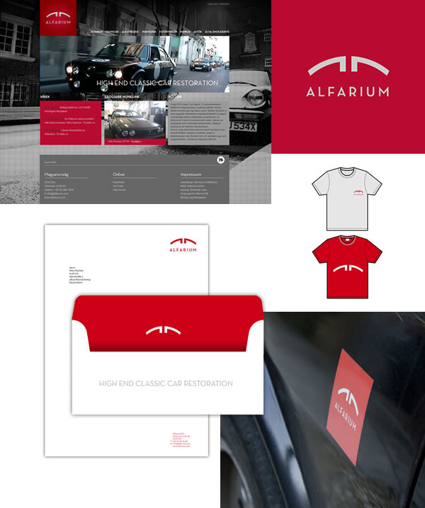 alfariumIDmont Alfarium Classic Car Restoration Identity