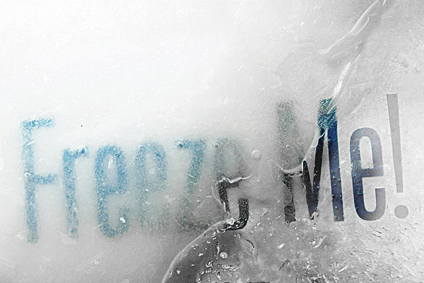 pic on Design You Trust Typography in Ice
