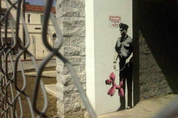 banksylosangelesguardonduty pic on Design You Trust banksylosangelesguardonduty Banksy from San Francisco