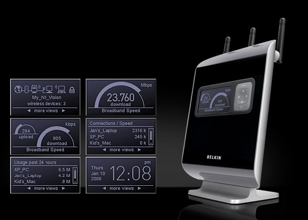 belkin1 pic on Design You Trust belkin1 New Sleek and Sophisticated Belkin N1 Vision Wireless Route