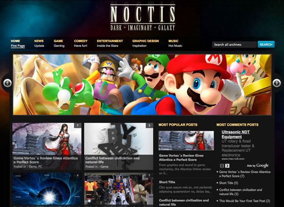 bignoctis The Coolest Blogazine Wordpress Themes of 2009