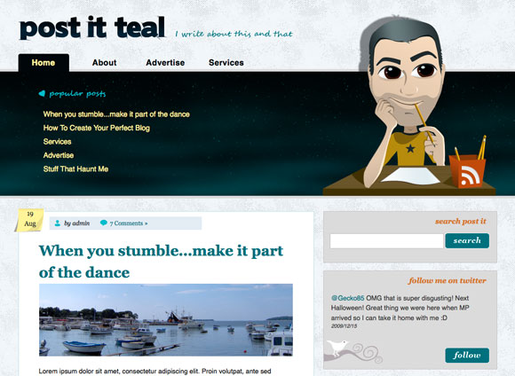 bigpostit The Coolest Blogazine Wordpress Themes of 2009