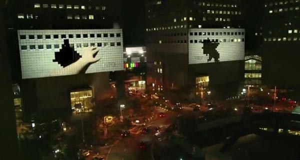  BMW 3D Building Projection