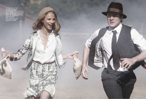 bonnieclydedyt3 Peter Lindberghs Bonnie and Clyde ft. Anna Selezneva x Wes Bentley