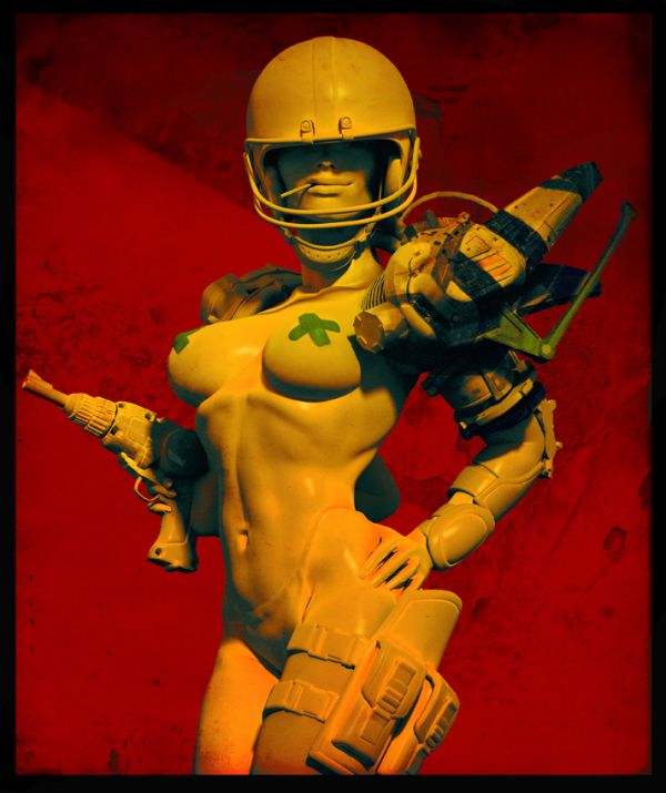 boomgirl pic on Design You Trust boomgirl 3D Art by Pascal Blanché
