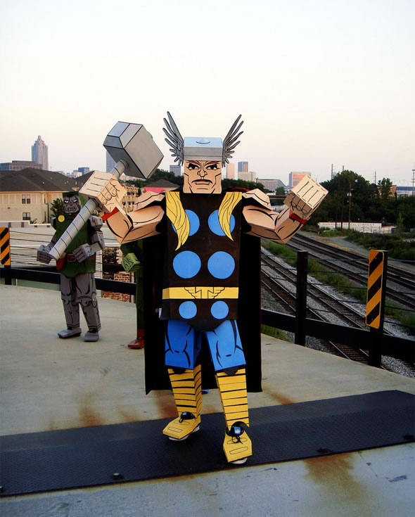 Life Size Box Crafted “Avengers” Costumes boxed 04 Life Size Box Crafted “Avengers” Costumes