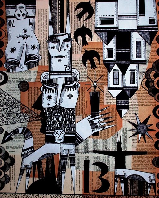 brucenew4 Beautiful collages and drawings by Bruce New