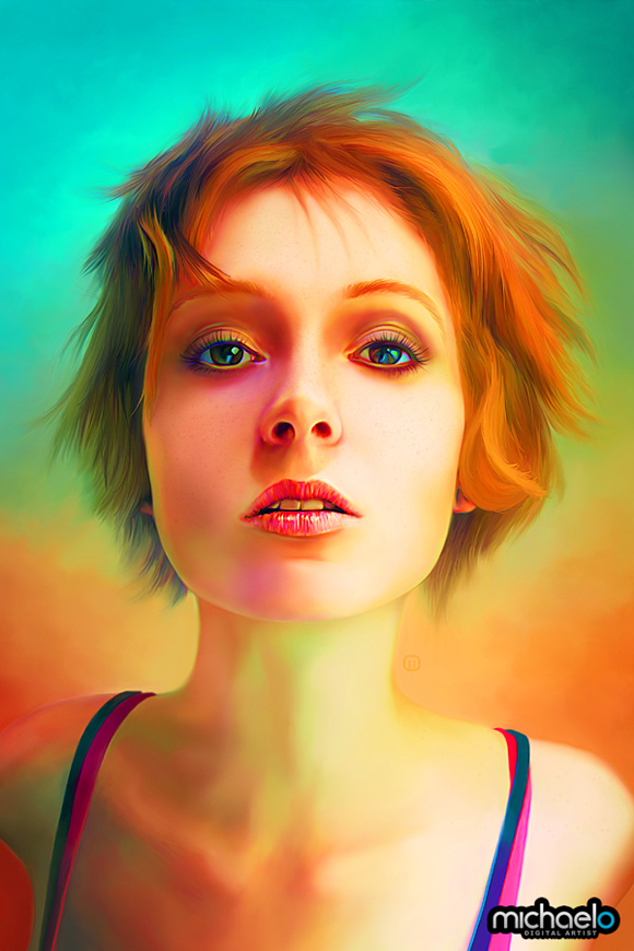 candy girl michaelo 40 Fantastic Illustrations by Michael Oswald