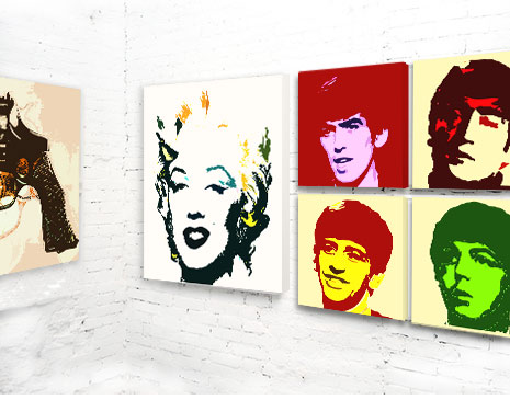 canvas collection2 NEW collection this week: Iconic 60s Pop Art on Canvas