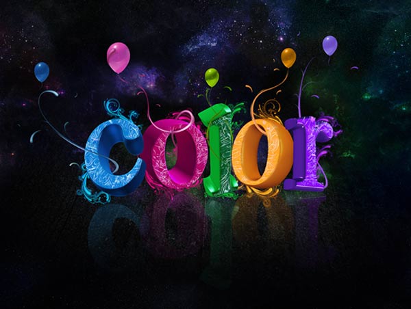 colorful 3d text Create Colorful 3D Text Effect in Photoshop
