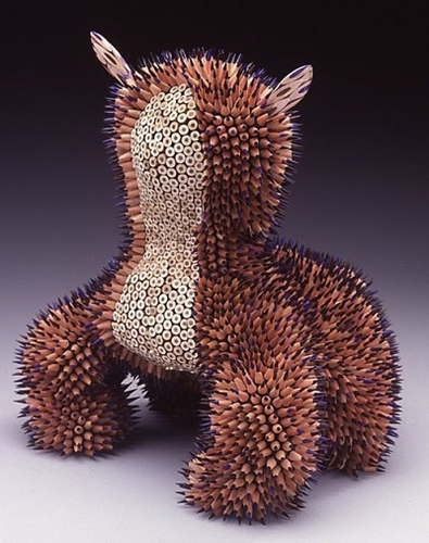 cute animal 40 Awesome Pencil Sculptures