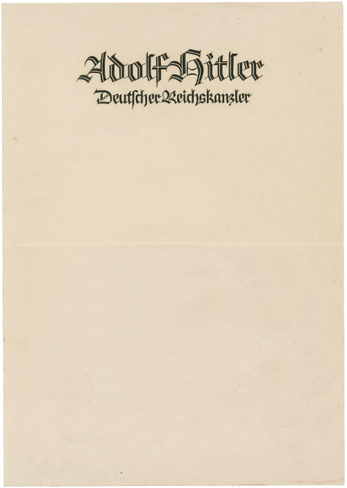 designfetishletterheadyhitlerletterhead Historic Letterheads And More