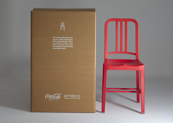 emeco coca01 pic on Design You Trust emeco coca01 Coca Cola and Emeco presents the 111 Navy Chair, made from 111 recycled plastic bottles