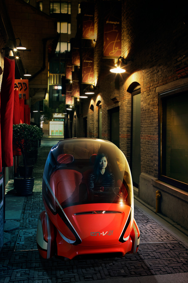 env 01 pic on Design You Trust env 01 Smart Car To Solve Congested City in 2030