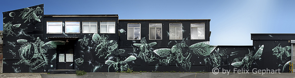 fg mh graffiti Great Illustrations on Walls