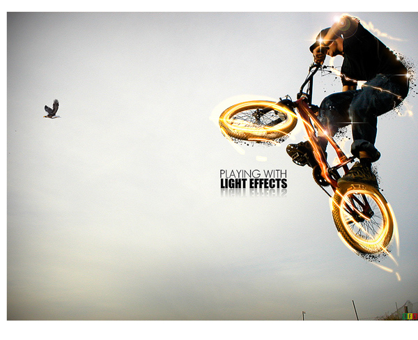 fire bicker photo effect Bicker with Light Effects in Photoshop