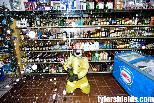 fireman pic on Design You Trust fireman Tyler Shields Suit Series at MOMA?