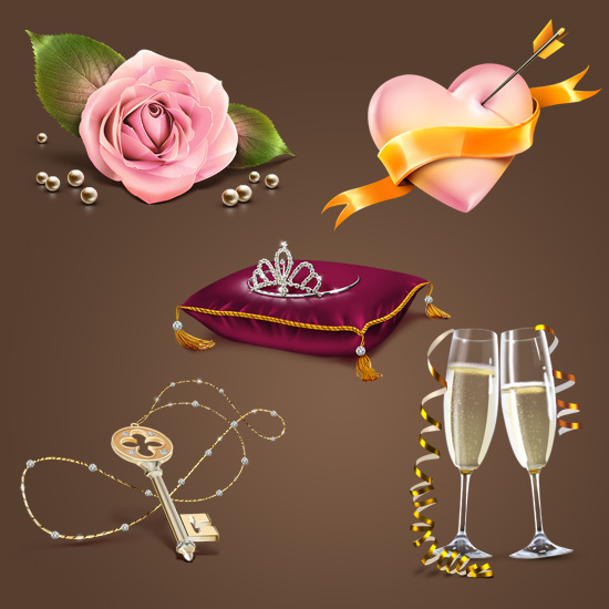 gentle romantic 550 10 Packs   125 Fantastic Icons